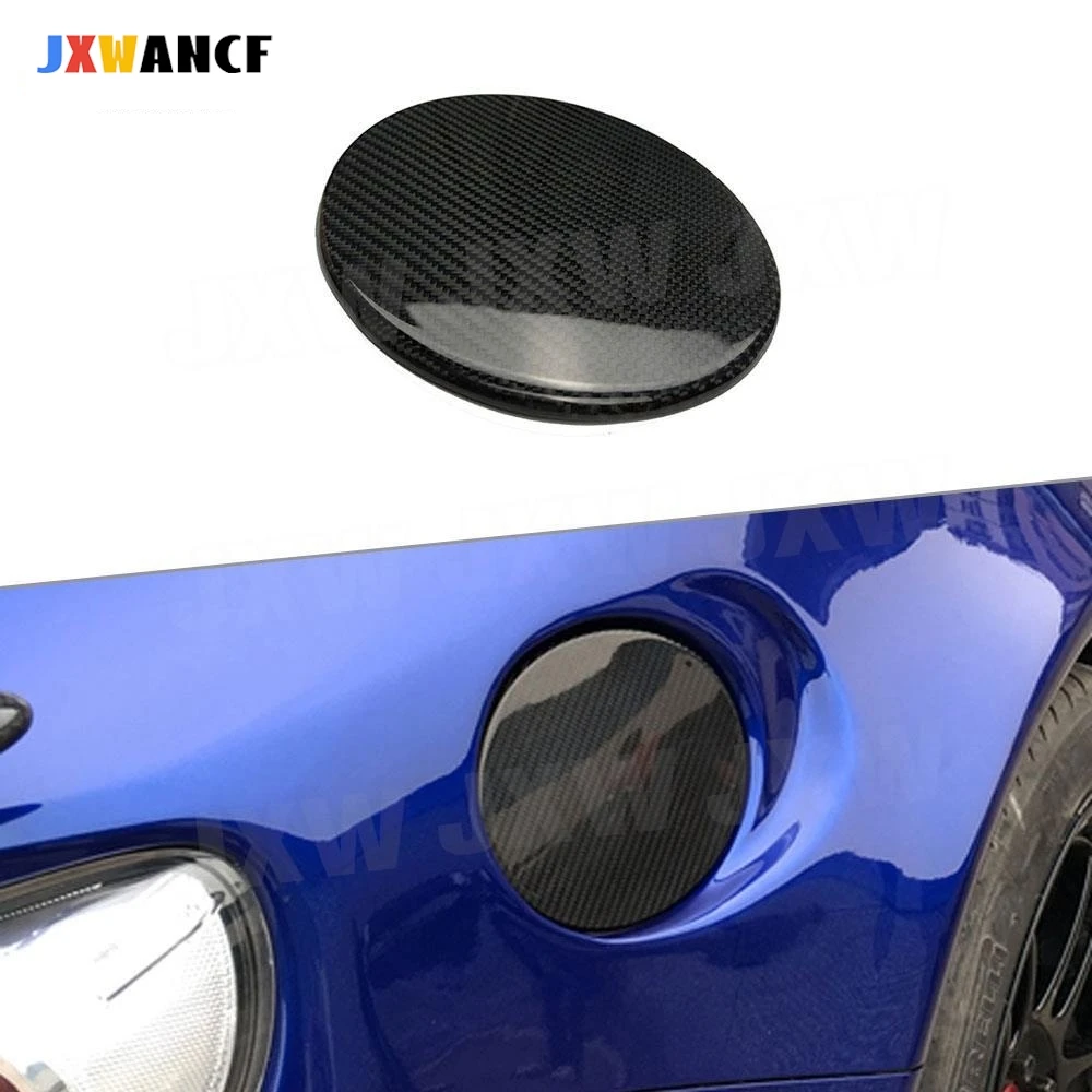 

JXWANCF Carbon Fiber Car Door Fuel Tank Outside Oil Filler Cap Trim Cover Sticker For Toyota GT86 FT86 ZN6 Subaru BRZ 2013-2017
