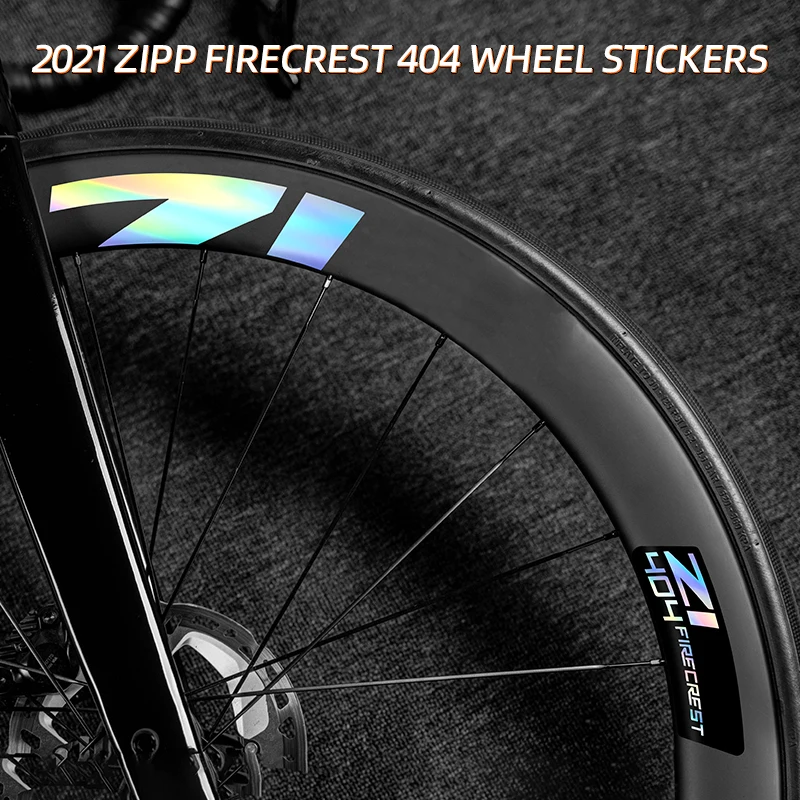 For 2021 Zipp 404 Wheel Stickers PVC Custom Fit Bicycle Accessories Decorative MTB Parts No Residue