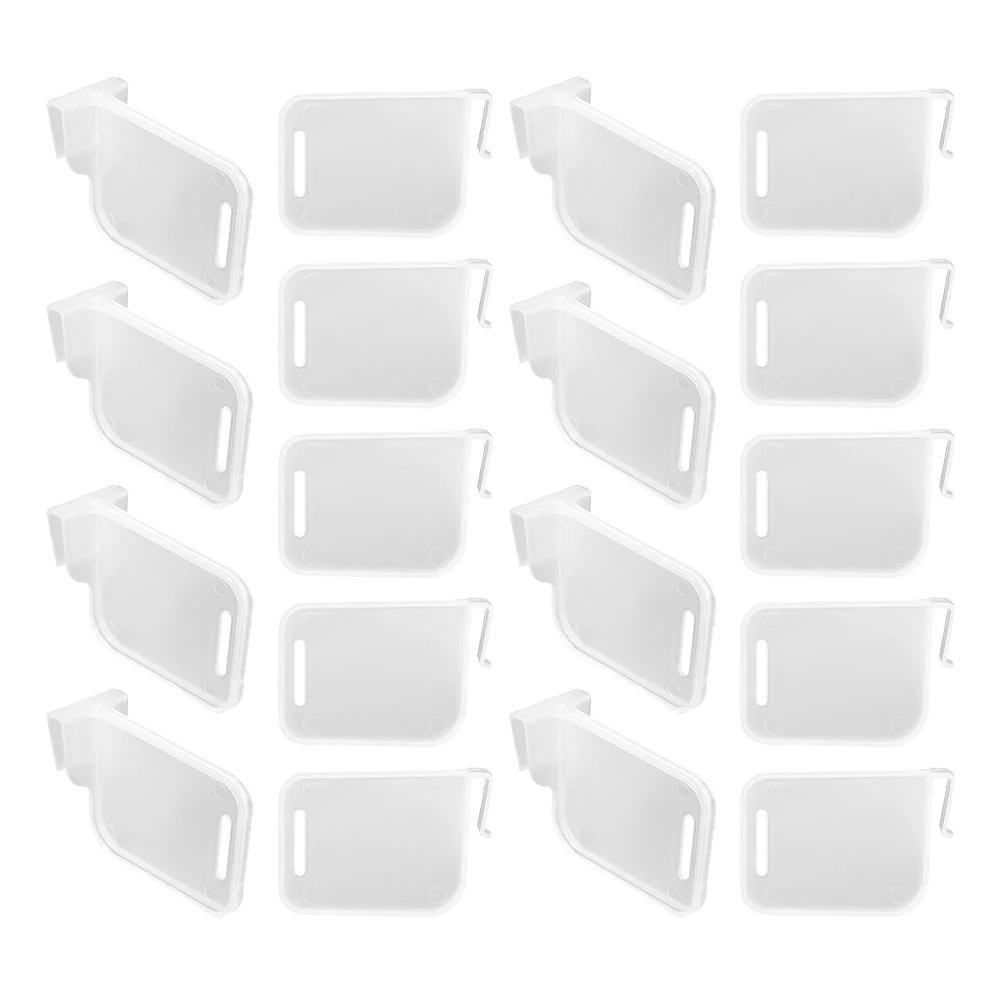 24 Pcs Compartment Partition Fridge Refrigerator Storage Divider White Plastic Container Separator Kitchen Facilities