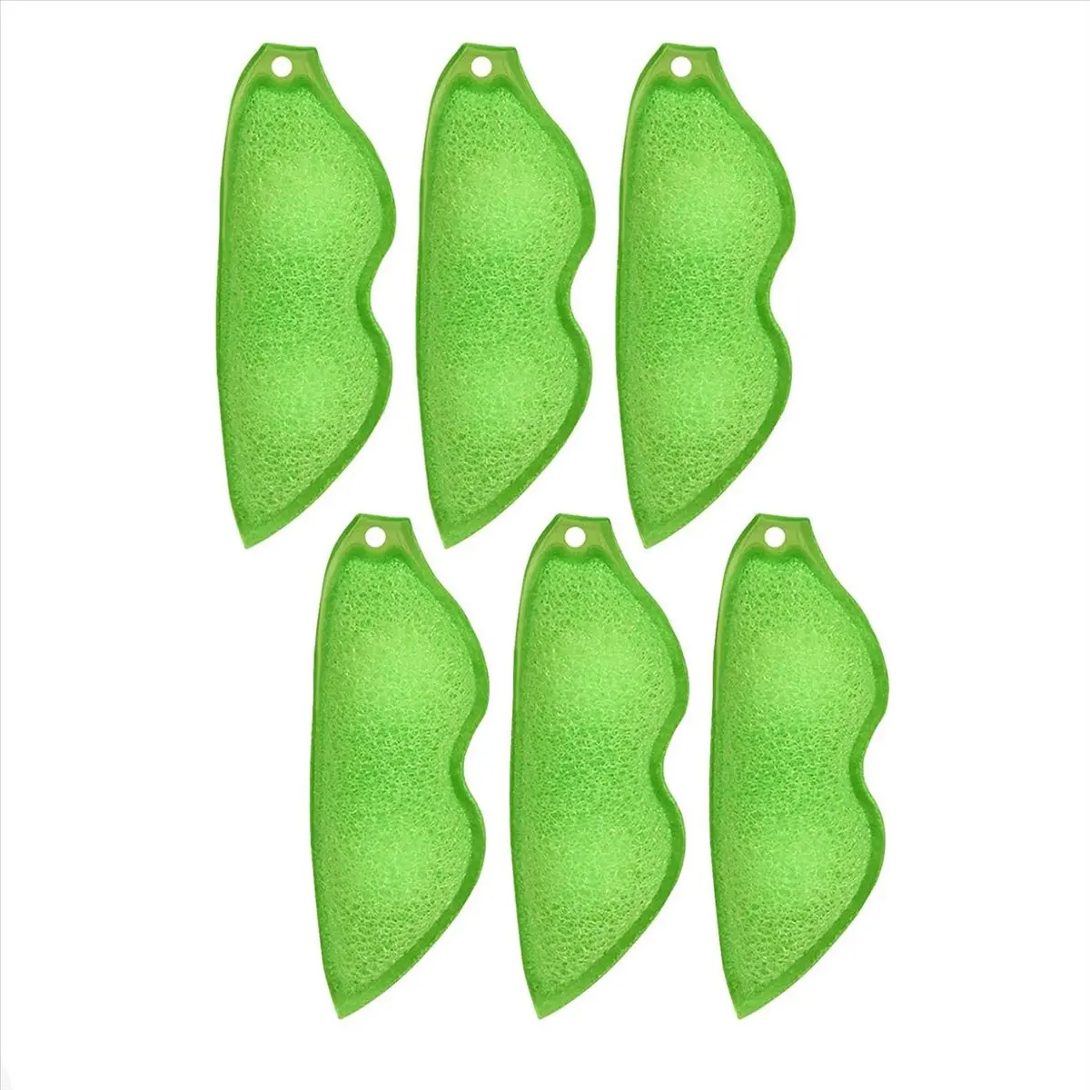 ABZT 6Pcs Beans Shaped Bottle Cleaning Sponge, Magic Beans Cleaner Reusable Bottle Cleaning Beans Sponge Internal Cleaning