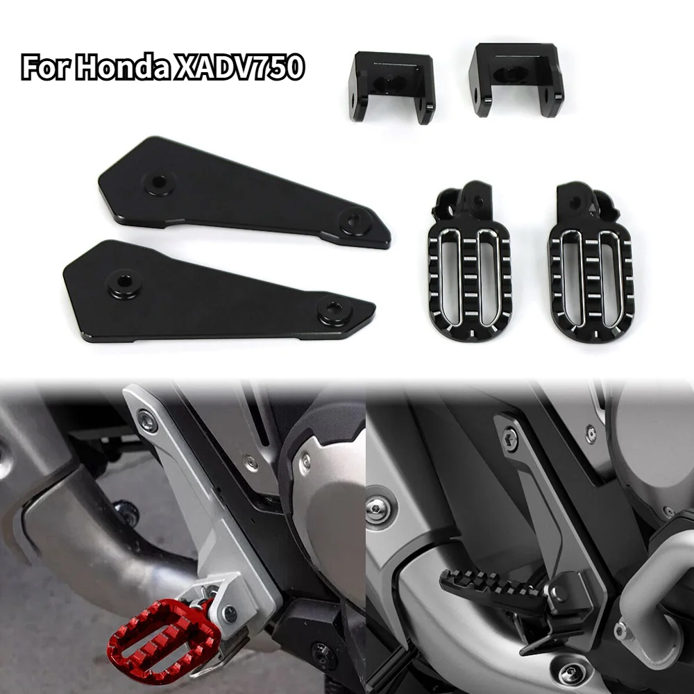 For Honda XADV750 XADV 2021 -2026 Motorcycle Footrests Foot Peg Foot Pegs Pedals Bike Footrest Standing Foot Pedal