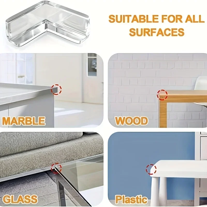 10PCS Transparent Anti Kollision Winkel PVC Pad Kind Sicherheit Ecke Schutz Baby Kollision Proof Protector Weihnachten geschenk