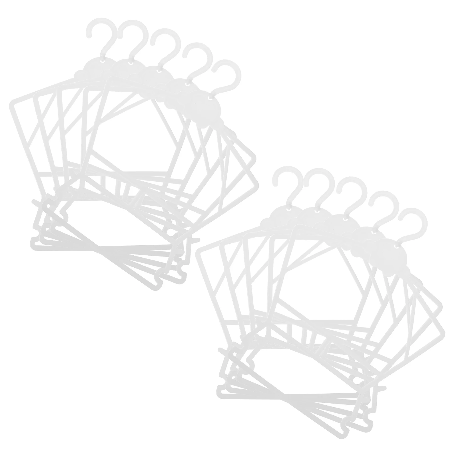 

10 Pcs Children Clothes Hanger Set Plastic Baby Infant Coat Hangers Kids Swimsuit Toddler White Storage Drying