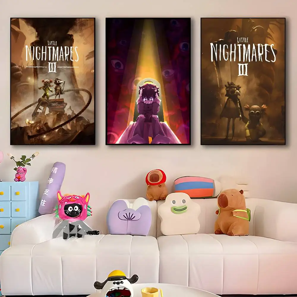 Classic Game L-Little Nightmares Anime Posters HD Print Vintage Wall Art Decor for Home Study Room
