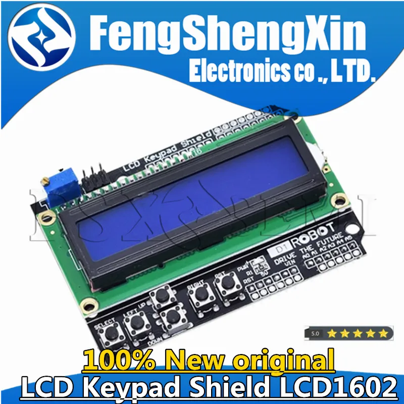 

1pcs New LCD Keypad Shield of the LCD1602 character LCD input and output expansion board For arduino