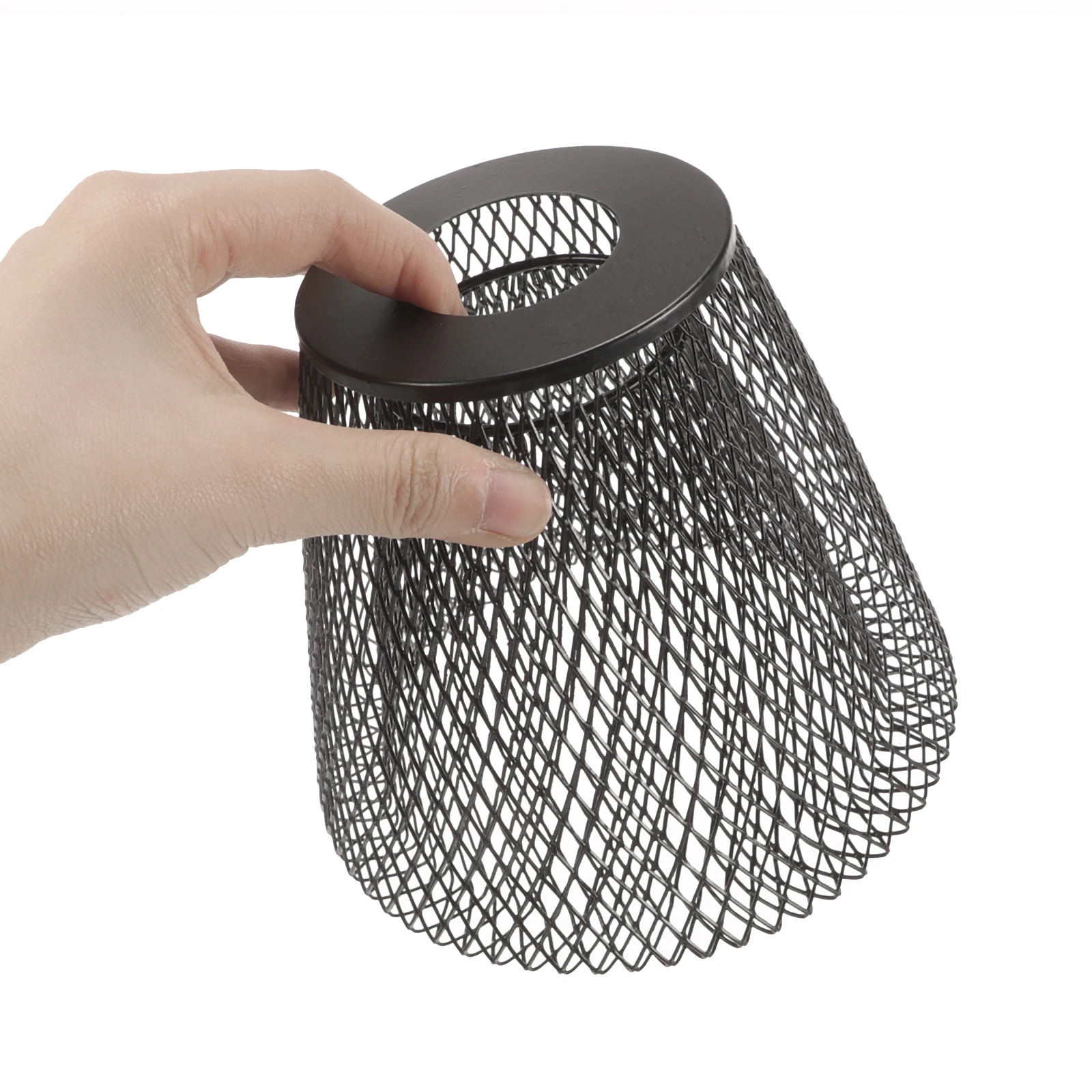 

Wrought Iron Chandelier Lampshade Modern Wire Shades for Pendant Lampshades Ceiling Lights Hollow Metal Fan