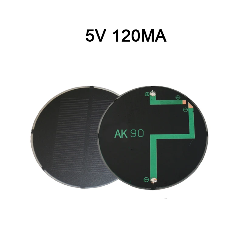 1PC 5V 6V 9V Mini Round/Oval Solar Panel Monocrystalline Polysilicon DIY Charger 3.7V Battery Power Charge