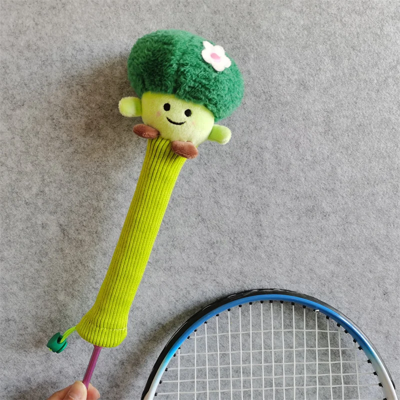 Vegetable Badminton Racket Handle Cover Plush Doll Grip Protectors Handcraft Gift