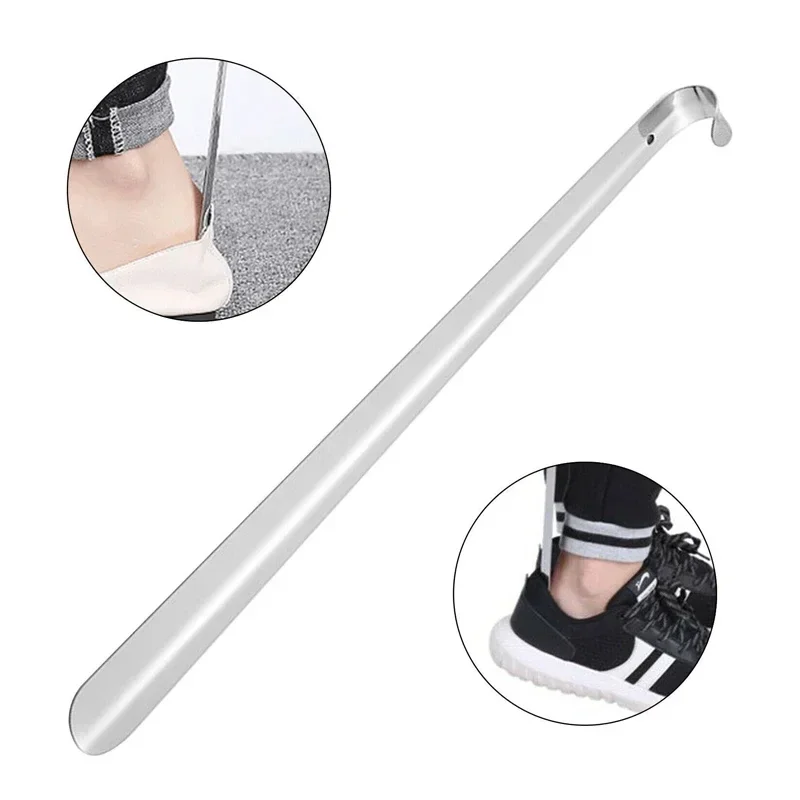 52 cm extra langer Schuhlöffel aus Edelstahl, silberfarben, Metall, Schuhentferner, Schuhlöffel-Heber, Hilfsmittel, Slip-Schuhziehwerkzeug, Schuhlöffel – Detail 6