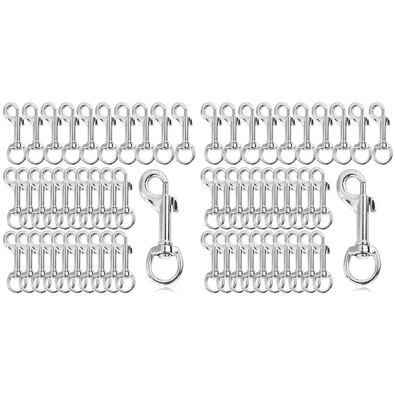 Hot Sale-60 Pcs Heavy Duty Swivel Snap Hooks, 2.75 Inch Zinc Alloy Dog Leash Clips, For Keychains, Pet Leashes & Outdoor Gear
