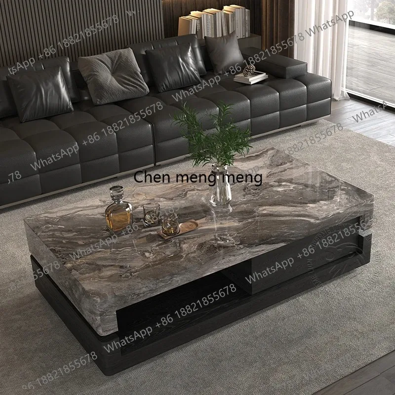 RR Drawers Minimalist Coffee Table Wood Modern Decoration Space Coffee Table Saving Aesthetic Mesas Bajas Postmodern Furniture