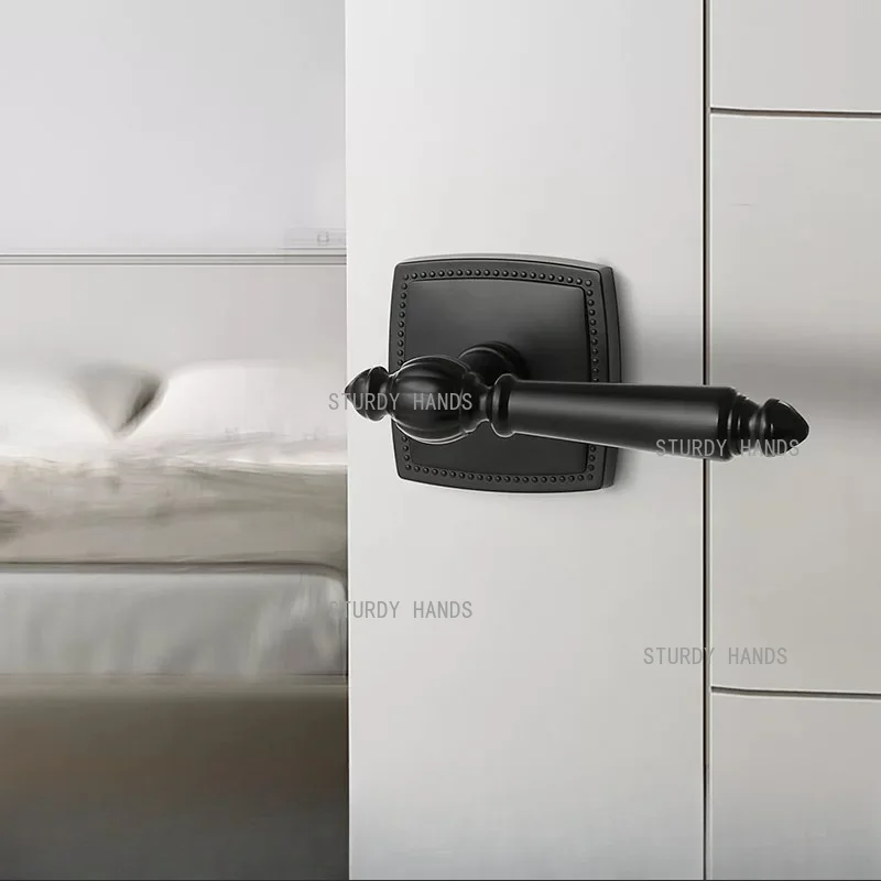 1 Set of Zinc Alloy Door Lock Silent Door Lock for Household Doors Only Applicable for New Door Installation Excluding Keys