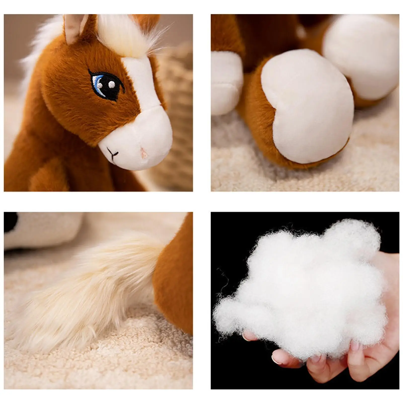 

Horse Plush 2026 Soft Cute Mascot Doll Chinese New Year Horse Plush For Girlfriend Children Men Women Kids Boys Girls Youth