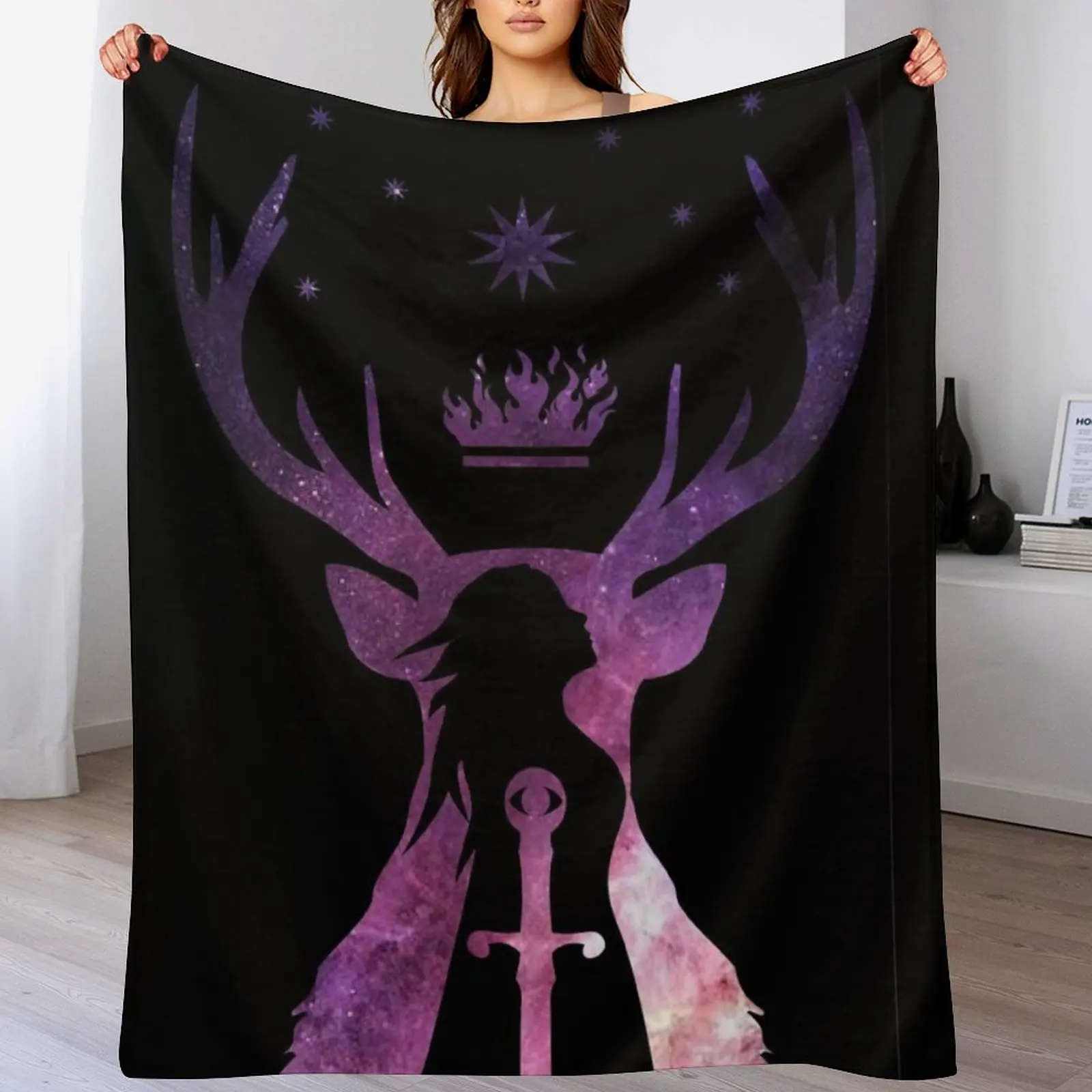 

Throne of Glass Aelin Fanart Throw Blanket Luxury Thicken Comforter Blankets Sofas Of Decoration sofa bed Blankets