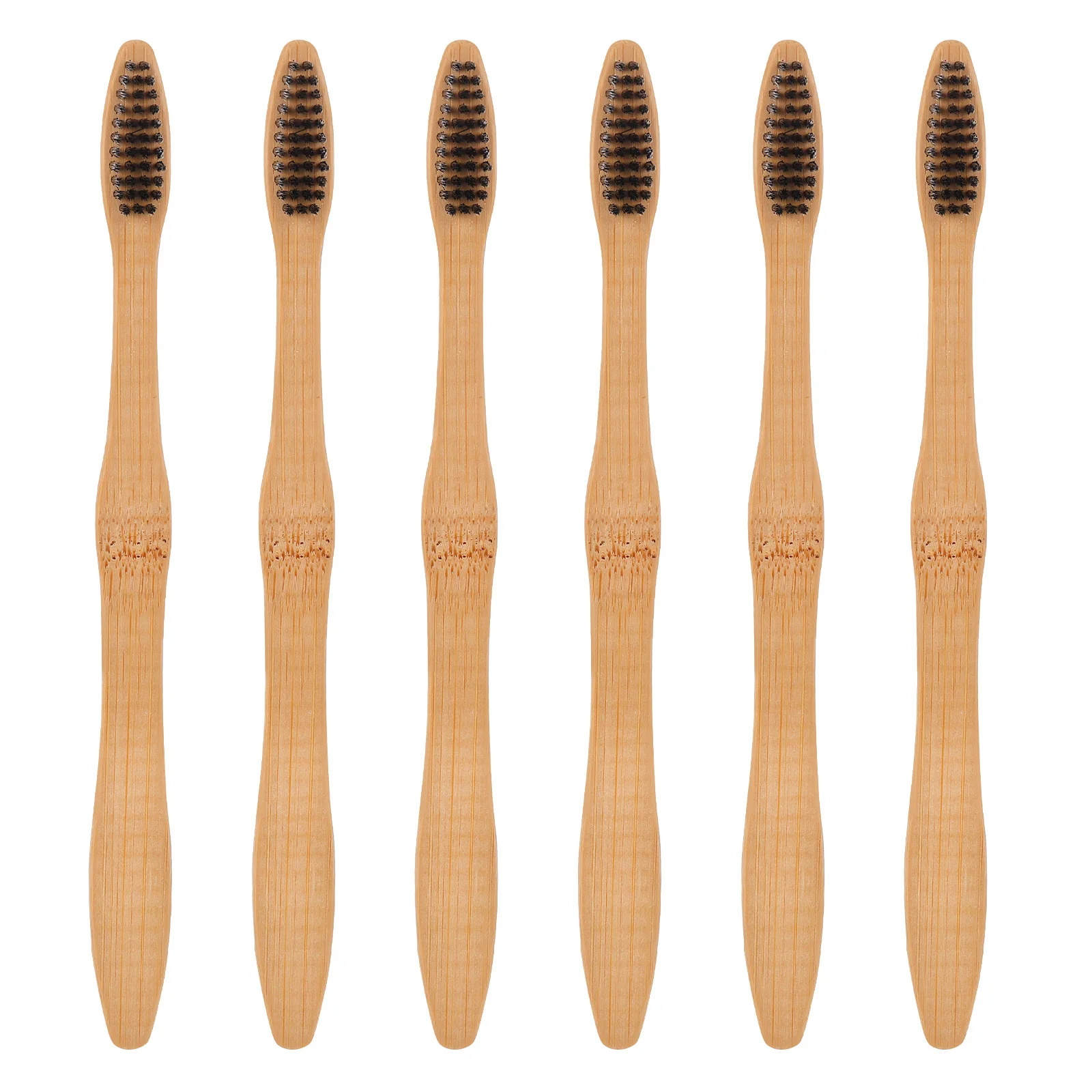 20 قطعة فرشاة أسنان بمقبض من الخيزران صديقة للبيئة قابلة للتحلل فرشاة سفر محمولة خفيفة الوزن قابلة لإعادة الاستخدام فرشاة أسنان خشبية #6