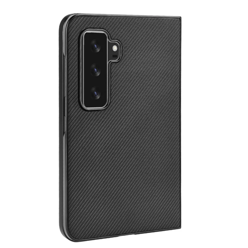 Carbon Fiber Leather Dual Screen Phone Phablet Case for Microsoft Surface duo 2 Leather Texture Solid Color Microsoft duo 2