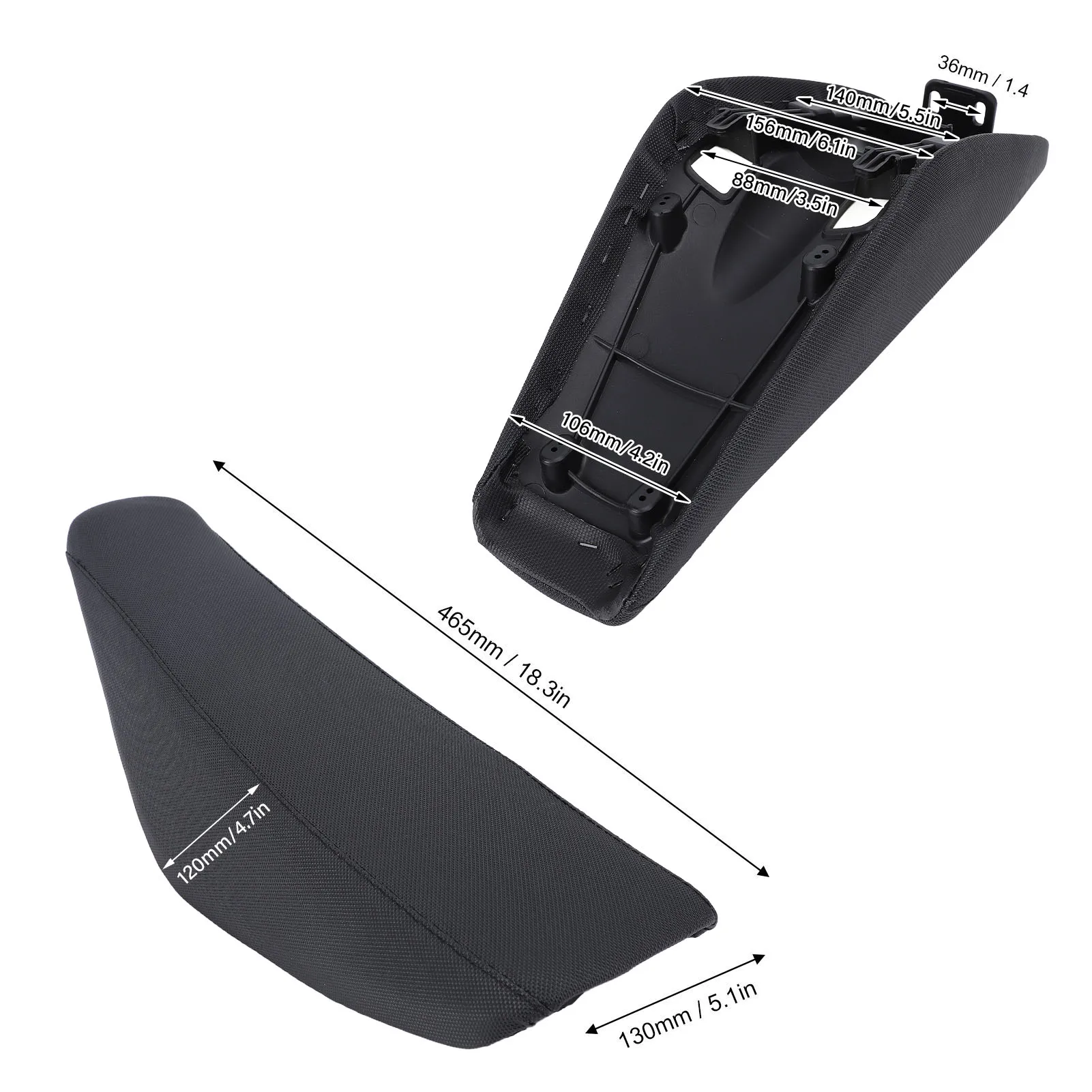 دراجة نارية شقة طويل القامة مقعد رغوة تثبيت مستقر تنفس امتصاص الصدمات ل CRF50 50cc 90cc 110cc 125cc 150cc 160cc SDG SSR #3