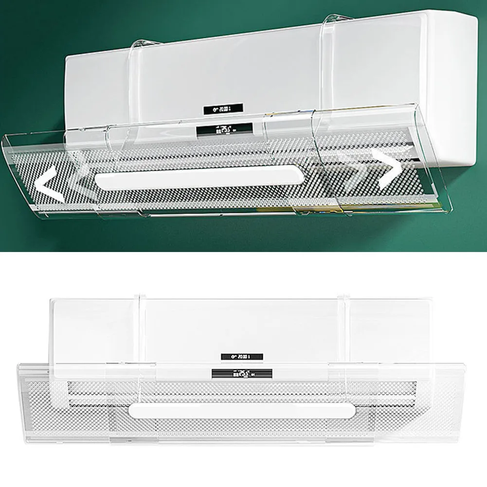 For Air Conditioner Windshield Wind Deflector Anti Direct Blowing Baffle Easy To Install Transparent Widely Applicable