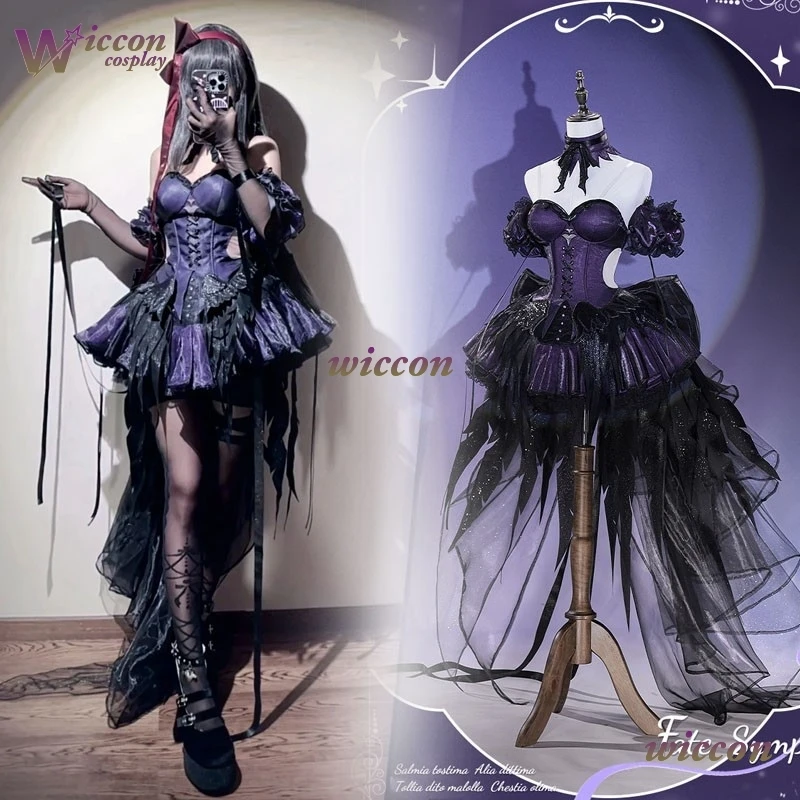 

Костюм для косплея Акеми Хомуры из аниме «Мадоки-маги» («Волшебница из Мадоки»), нарядное бальное платье, фиолетовое платье, образ Лолиты, на Хэллоуин