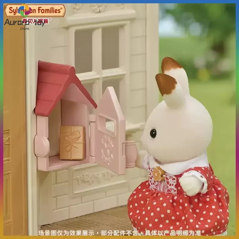 Original Sylvanian Families Sweet Dream Cottage Mailbox Edition Pretend Play Toy For Girls Children'S Simulated House Princess