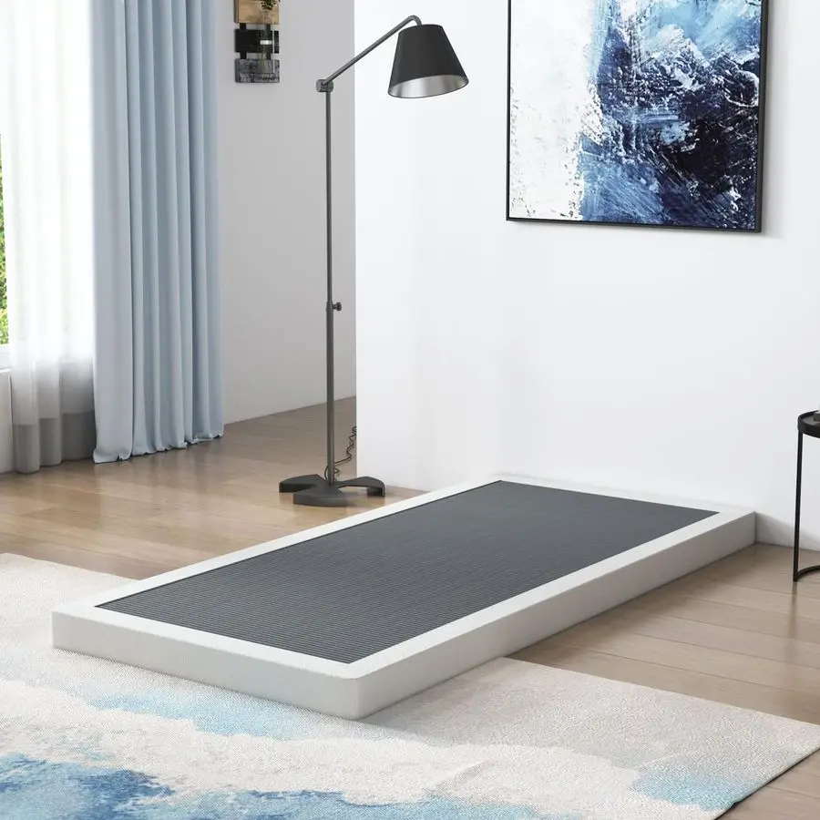 

Low Profile Box Spring Twin Size, 3 Inch Box Spring for Twin Bed, Heavy Duty Mattress Foundation, Metal Bed Base,NonSlip,Easy A