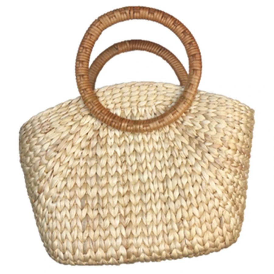 Women Summer Handbag Female Bohemian Beach Straw Bags Vintage Designer Lady Travel Rattan Knitted Casual