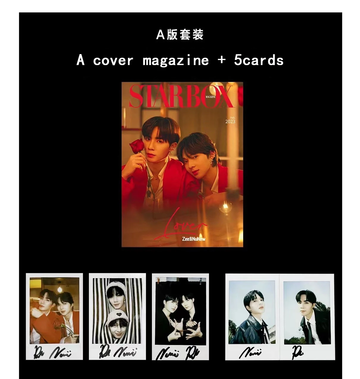 Zee & NuNew: Lover Cover Magazine STARBOX Magazine Card Poster 2023