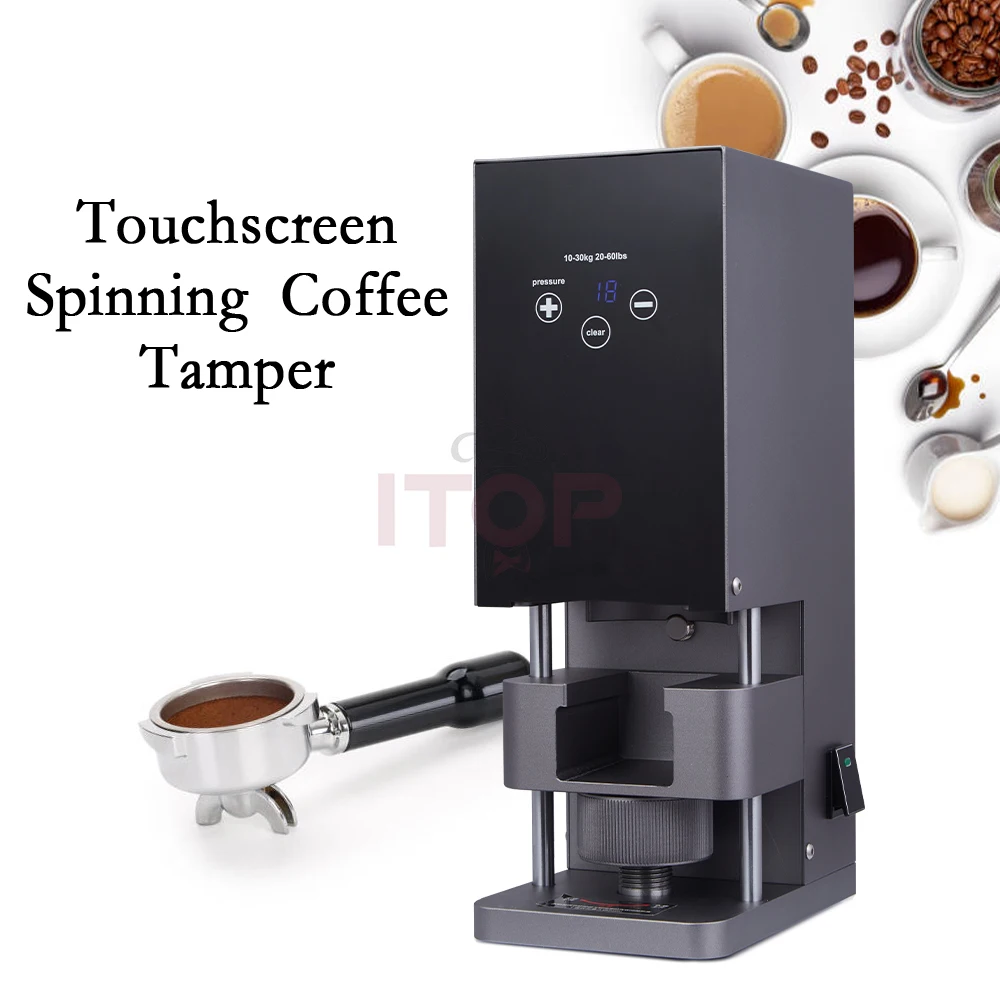 ITOP BL-58UP Rotary Pressure Tamper Coffee Tamping Machine Spinning Coffee Tamper Touchscreen 10 to 30kg Adjustable 110V 220V