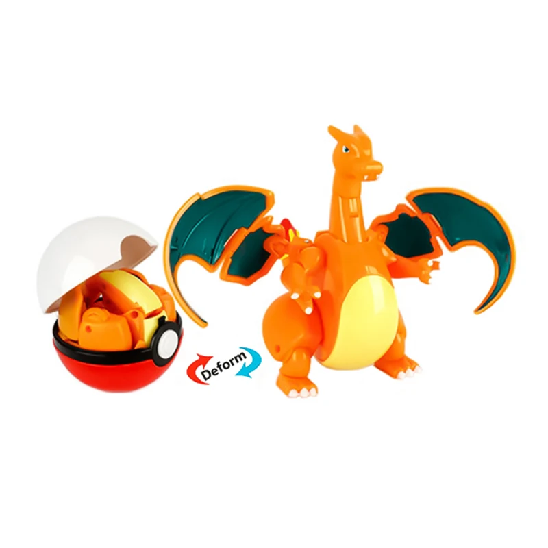 Pokemon Pokeball Anime Actionfigur Pikachu Squirtle Pocket Monster Variante Pokémon Spiel Elf Ball Modell Kinder Geburtstagsgeschenk Spielzeug