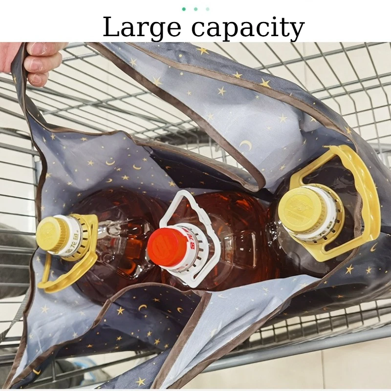 Miffy Rabbit Eco-friendly Folding Shopping Bag Extra Large Capacity Waterproof Nylon Durable Tote Bag Travel Grocery Storage@ view 5