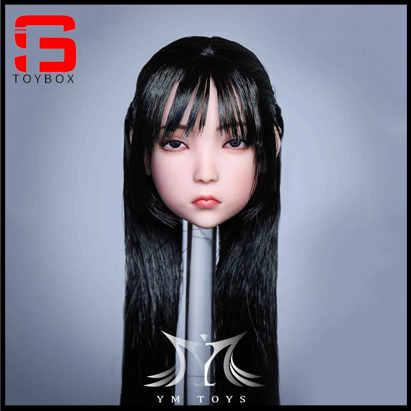 

YMTOYS YMT055 1/6 Facial Expressions Female Soldier Cute Loli Girl Head Sculpt Fit 12“ Action Figure Doll