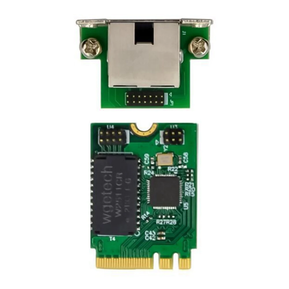 Adaptador Ethernet Multi-Gigabit, Placa de Rede, M.2 A + E, 2.5G, 1G, 100M, 8125B, COM