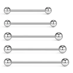 1PCS 14G Different Sizes Industrial Barbell Cartilage Earring Body Piercing Jewelry 28mm 32mm 35mm 38mm 40mm For Woman and Man