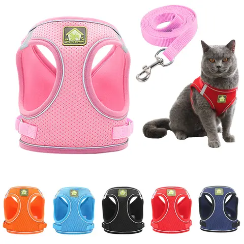 Reflective Puppy and Cat Harness Vest CDDMPET