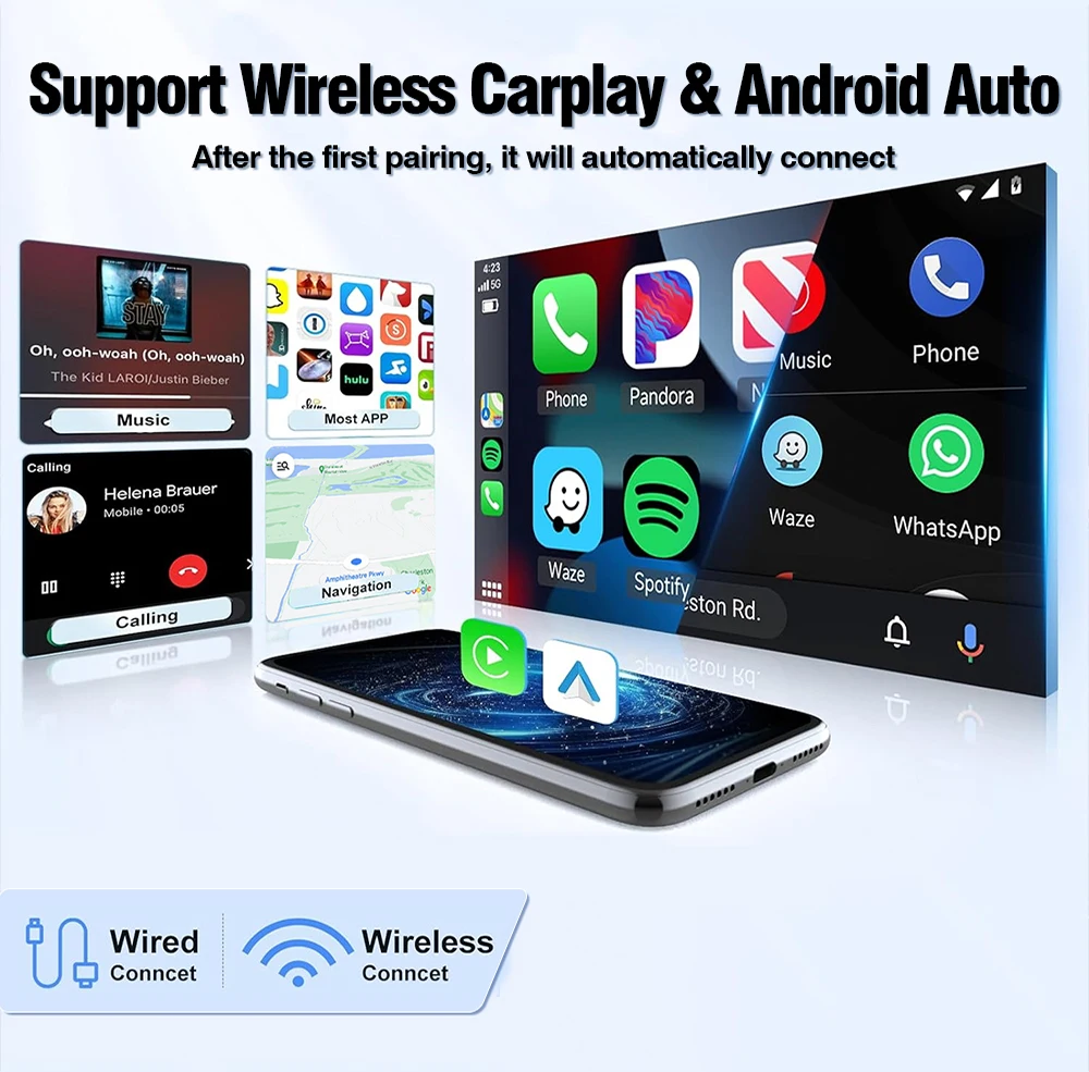 AUTOTOP Kabelloses CarPlay Android für BMW NBT CIC EVO 1 2 3 4 5 Serie X1 X3 X4 X5 X6 F56 F15 F16 F25 F26 F48 F10 F22 F20 F30 E60 – Detail 6