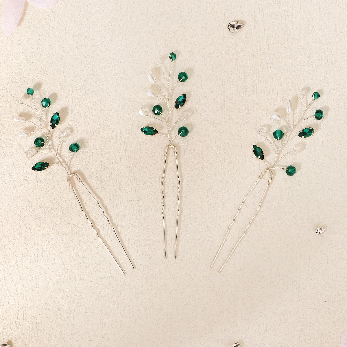 3 teile/satz Kristall perle Haarnadeln für Frauen Hochzeit Party Tasche Hut Zubehör Haar klebt Mädchen Urlaub Geschenke Schmuck Kopf bedeckungen – Detail 18