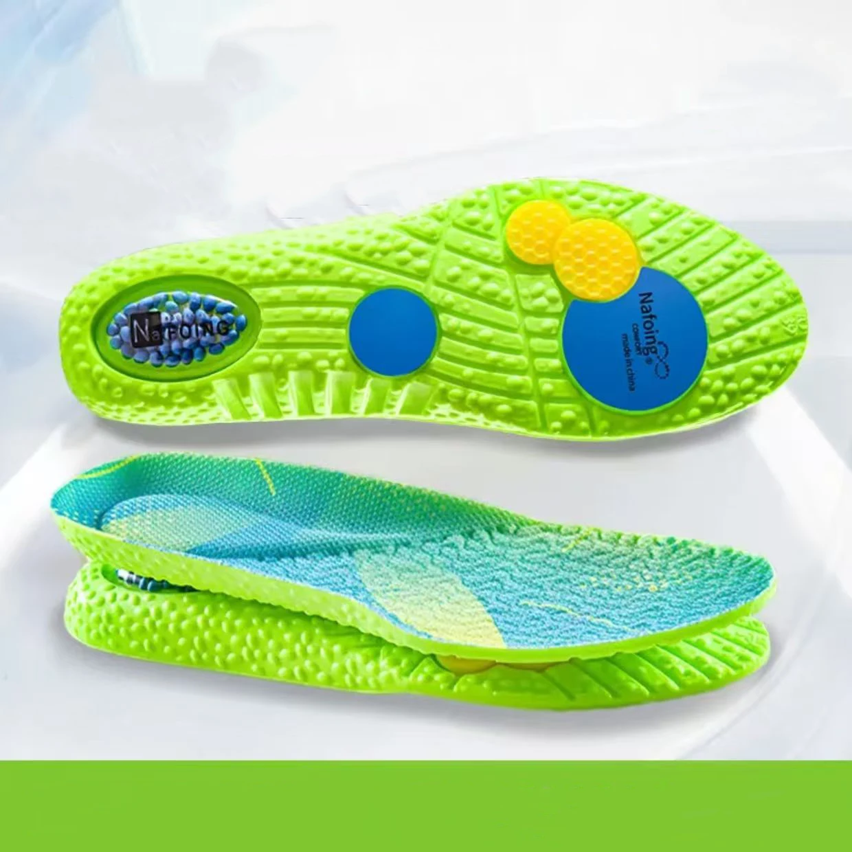 PU air cushion sports insoles Soft Comfort Shoes Pads Running Shock Absorption Shoe Sole Men Women arch support insole 1Pair image 6