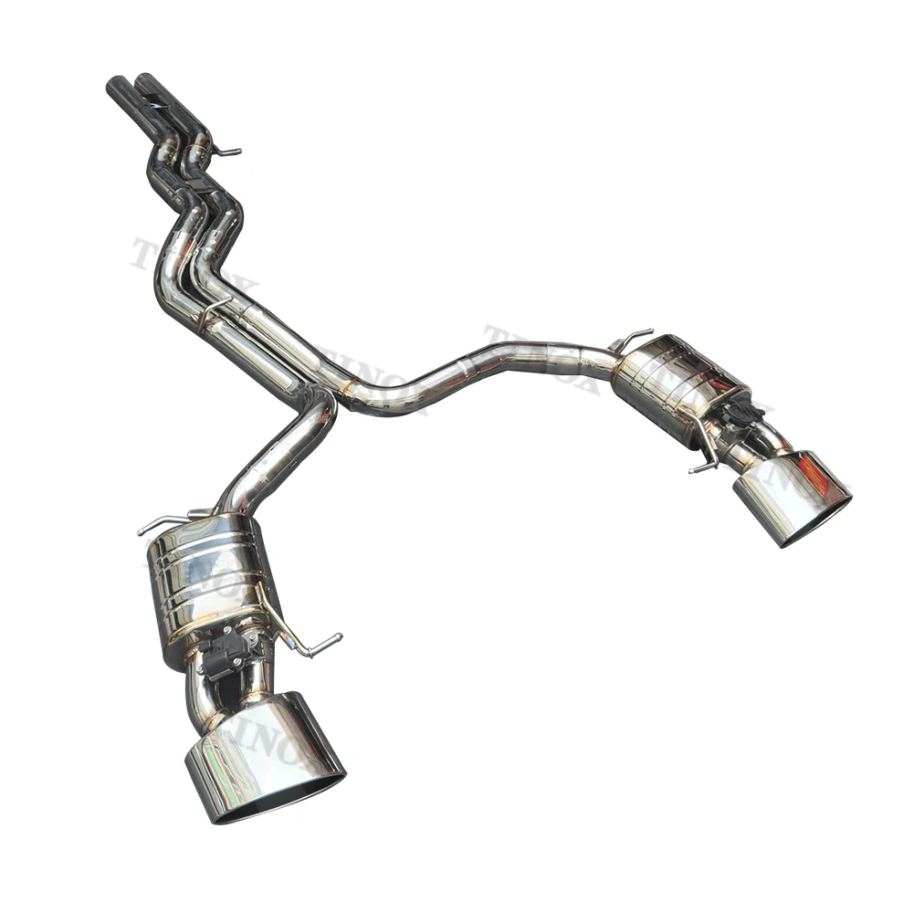 

High Performance AUDI RS6 C8 SUS304 Catback 3 Mufflers Valves Exhaust System Exhaust