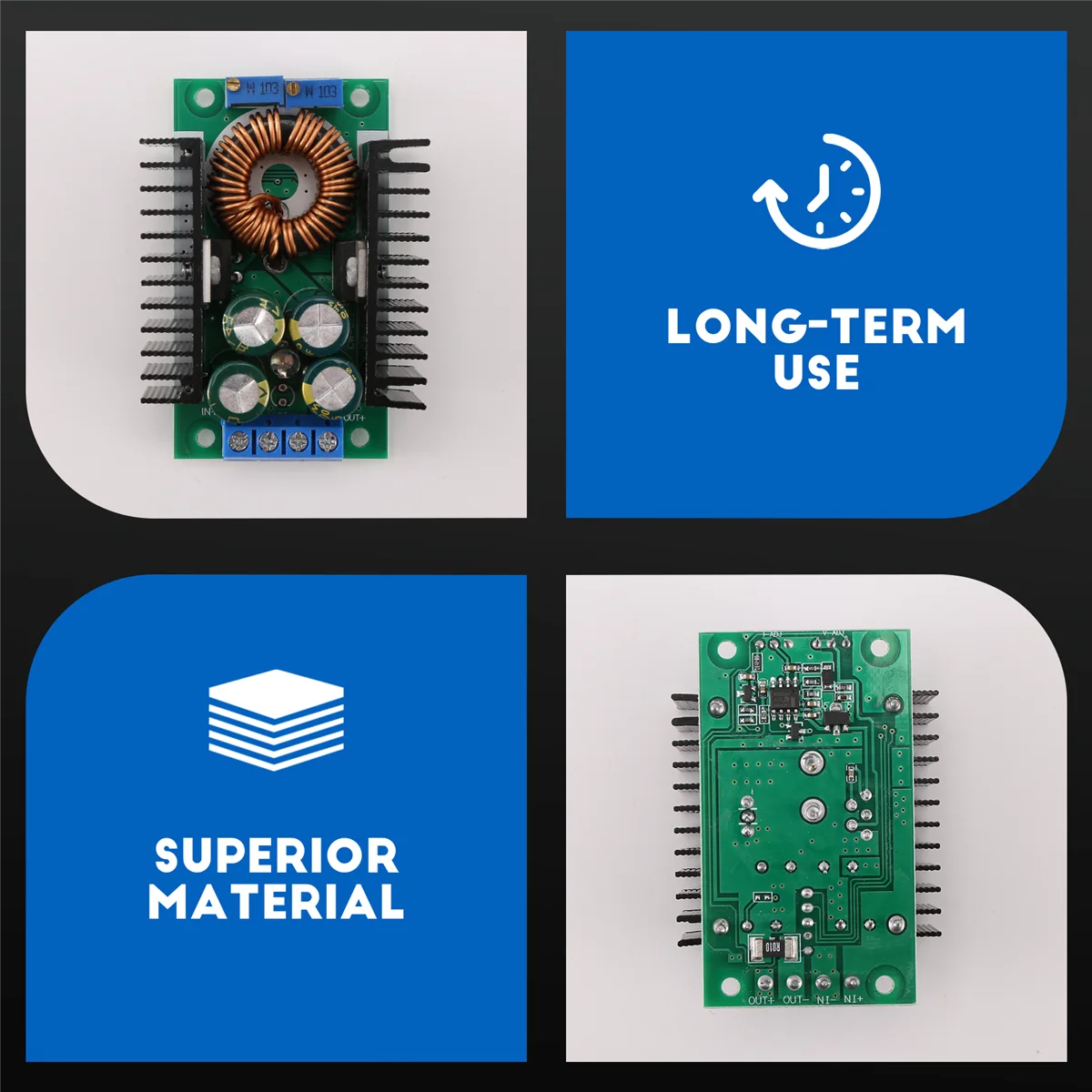 Eco-friendly 300W XL4016 DC-DC Max 9A Step Down Buck Converter 5-40V to 1.2-35V Adjustable Power Supply Module LED Driver