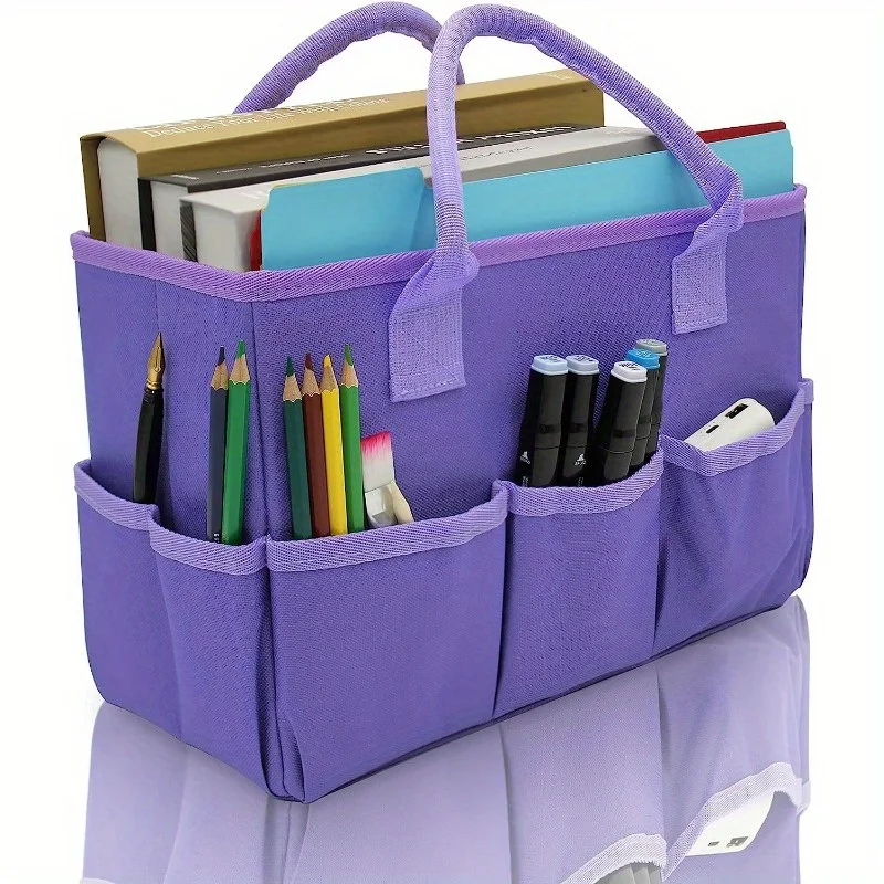 Expandable Portable Multi-Slot Handbag Large Capacity Craft & Sewing Organizer Tote Tote Bag Handbags Bags for Women