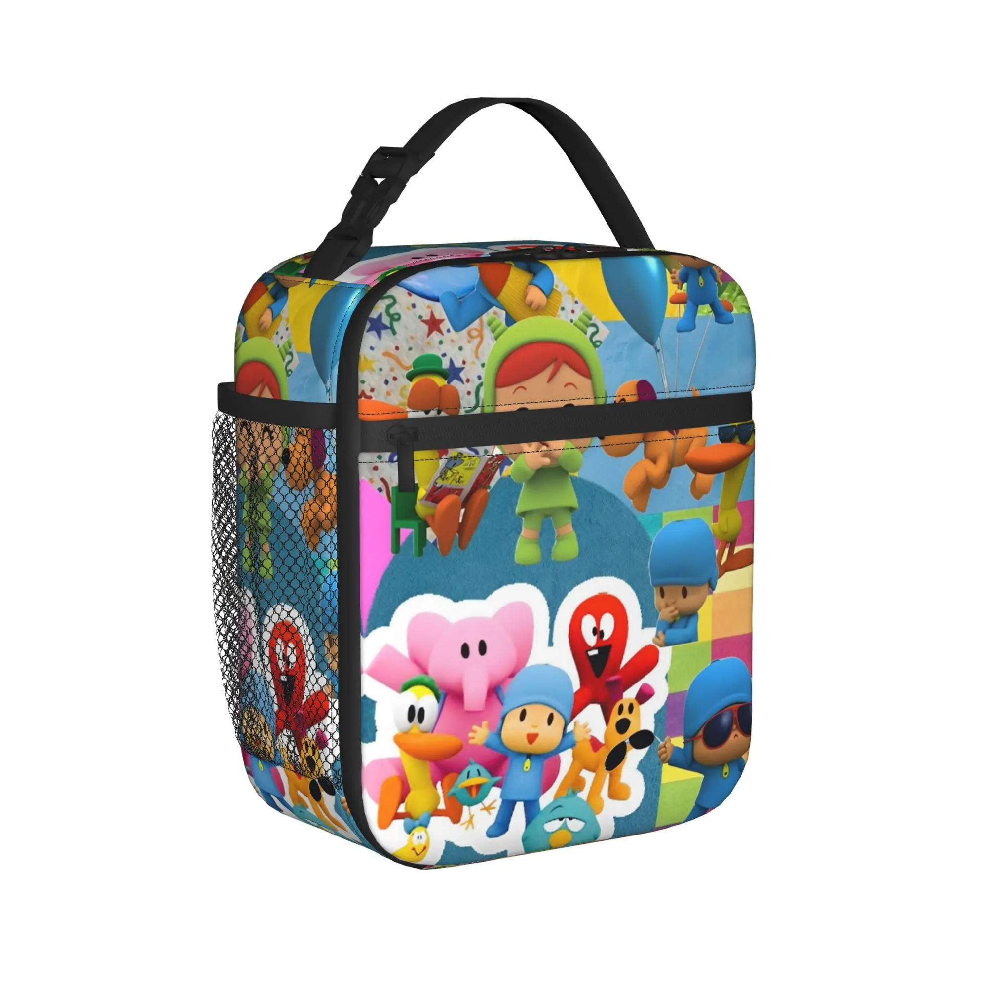 Happy  Pocoyoed Insulated Lunch Bag Thermal Bag Reusable,Meal Container  Leakproof Tote Lunch Box for Men Women College  Outdoor