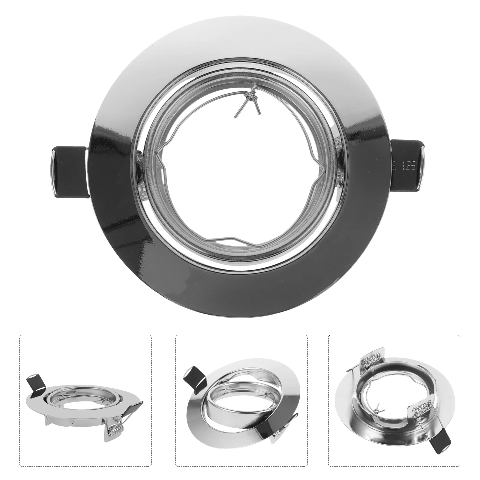 

Spotlight Mounting Frame Recessed Light Fixture Frame Metal Trim Ring For Can Lights Decorative Ceiling Trim Cover Easy Install