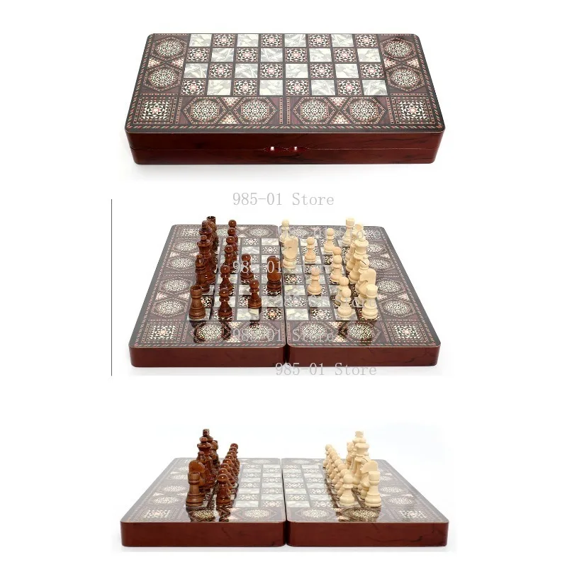 40Cm 3-in-1 Multifunctional Chess Board Games Table Toys Children's Puzzle Gift Box Packaging