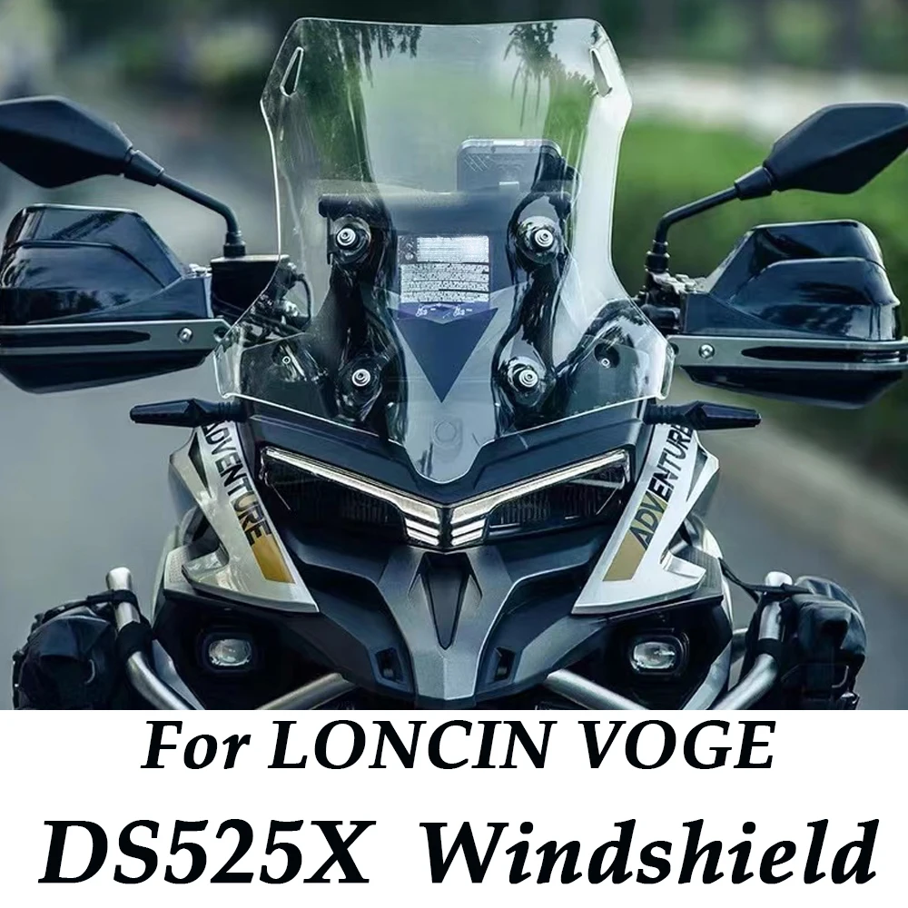 

FOR Loncin VOGE 525DSX Windshield DS525X Motorcycle Front Windshield DS 525X 525 DSX Accessories DS525 2022 2023 Windscreen