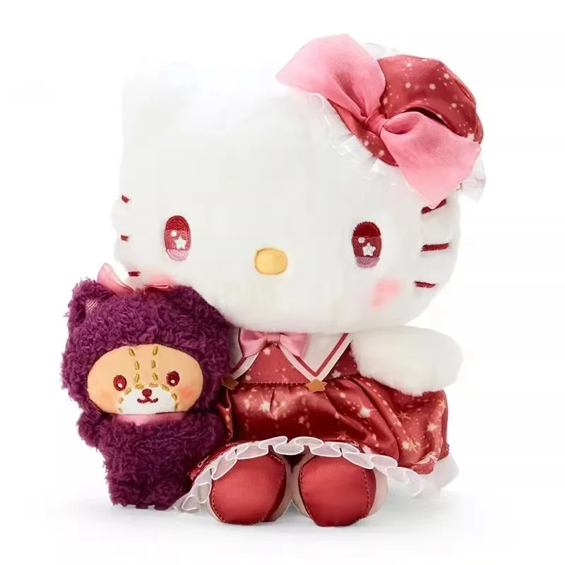 Nouveau Kuromi Hello Kitty peluche poupée jouets mon Meldoy cannelle porte-clés sac à dos pendentif doux animaux en peluche oreillers en peluche cadeaux