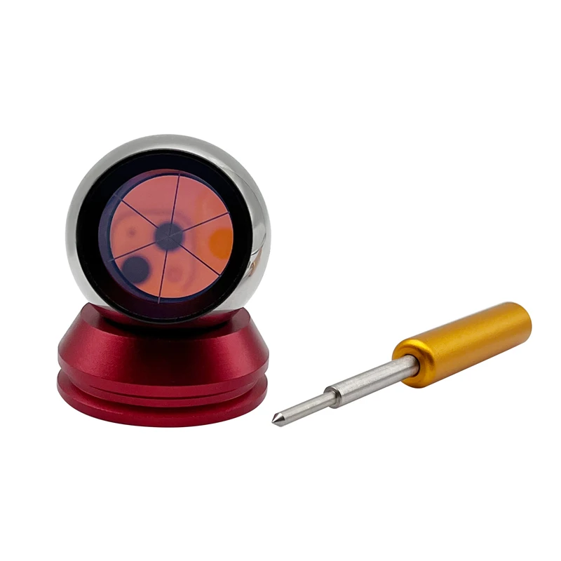 1.5inch Reflective Sphere for Total-station, 38.1mm Ball Prism with Magnetic Base,Copper Coated, Break Resist