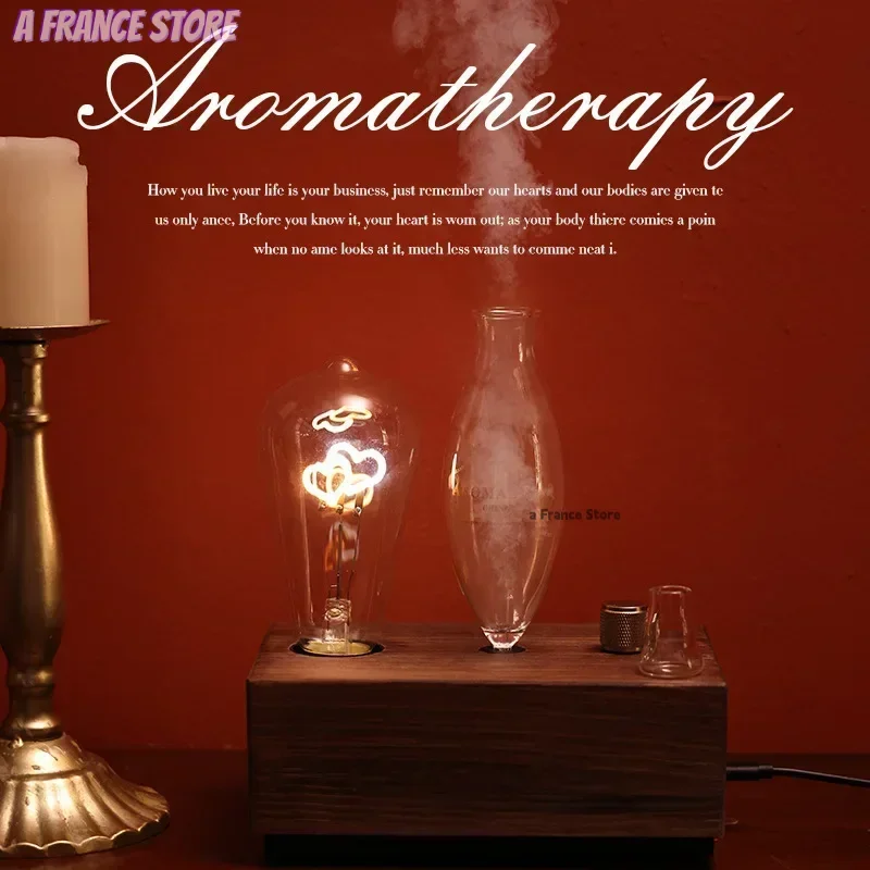 ناشر رائحة خمر التنغستن مصباح بفتيل الروائح آلة المرطب الإضاءة خشب الصندل النقي زيت طبيعي الناشر