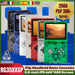 ANBERNIC RG35XXSP Flip Handheld Game Consoles 3.5-inch IPS 640*480 Screen Retro Video Game Linux WIFI 3300mAh 256G PSP 300+Games