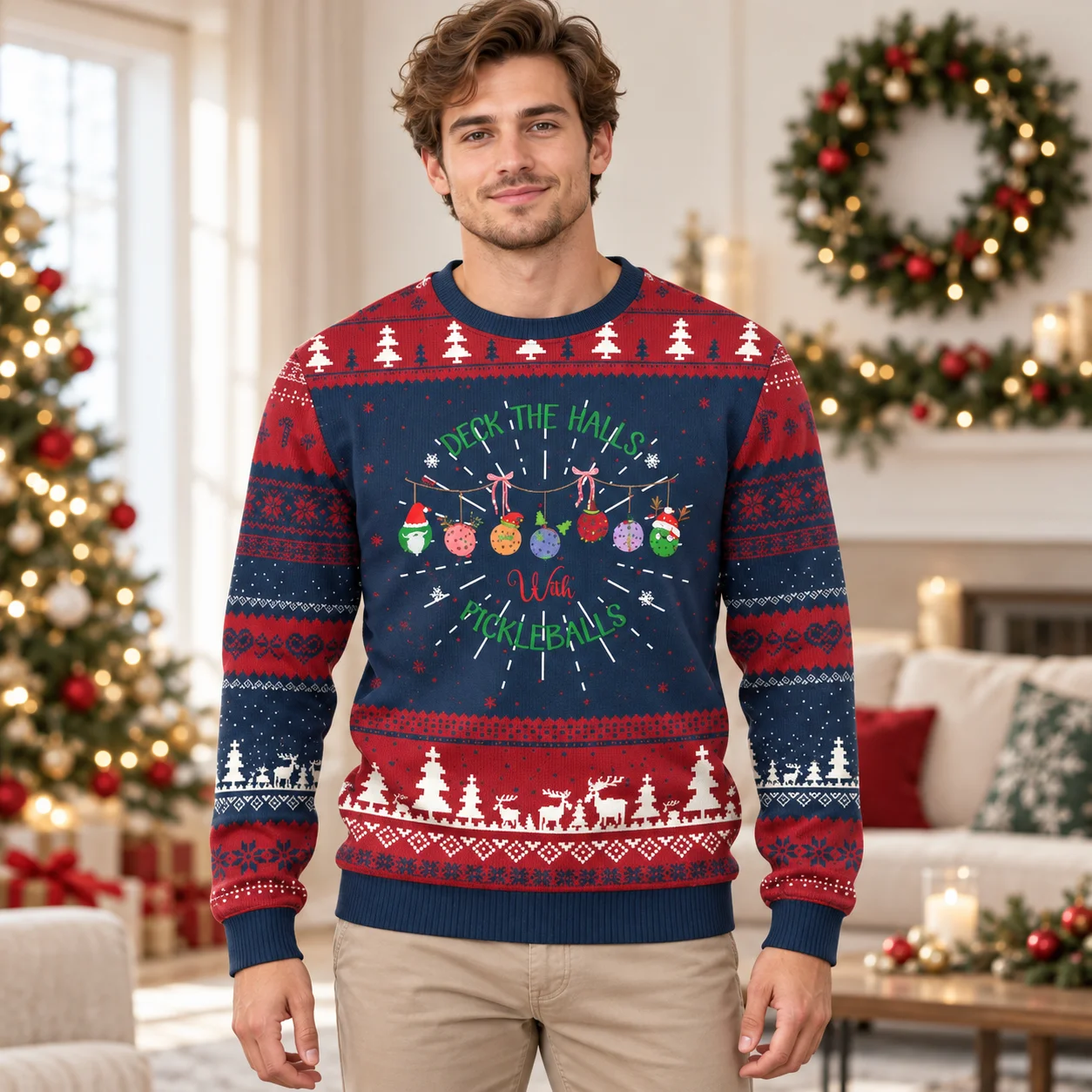 Game Fans Holiday Sweaters with Sport Inspired Prints An Ugly Christmas Sweater for Festive Gatherings and Winter Outfits
