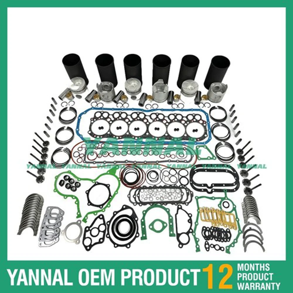 

Новый комплект для капитального ремонта с прокладками, подшипниками и набором клапанов для Hino